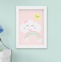 Ver imagem 3 de Quadro Infantil Quarto Bebê Menina Passarinho Cachorro Cacto Kit 6 Peças