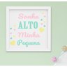Quadro Infantil Quarto Bebê Menina Cupcake Donuts 4 peças - 5