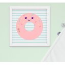 Ver imagem 3 de Quadro Infantil Quarto Bebê Menina Cupcake Donuts 4 peças