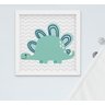 Quadro Infantil Quarto Bebê Menino Dinossauro Kit 6 Peças - 7