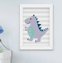 Ver imagem 3 de Quadro Infantil Quarto Bebê Menino Dinossauro Kit 6 Peças
