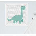 Ver imagem 5 de Quadro Infantil Quarto Bebê Menino Dinossauro Kit 6 Peças