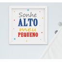 Ver imagem 3 de Quadro Infantil Bebê Menino Astronauta Foguete Sonhe Alto Kit 3 Peças