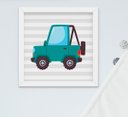Ver imagem 2 de Kit Quadro Infantil Bebê Menino Carrinhos 3 Peças
