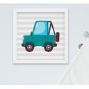 Ver imagem 2 de Kit Quadro Infantil Bebê Menino Carrinhos 3 Peças
