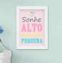 Ver imagem 3 de Quadro Infantil Bebê Menina Passarinho Borboleta Sonhe Alto Kit 4 Peças