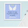 Quadro Infantil Menino Irmãos Nuvem Santo Anjo - 5