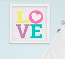 Ver imagem 2 de Quadro Infantil Quarto Bebê Menina Unicórnio Nuvem Arco-íris Kit 3 Peças