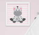 Ver imagem 5 de Quadro Bebê Infantil Menina Safari Kit 4 Peças