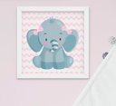 Ver imagem 2 de Quadro Bebê Infantil Menina Safari Kit 4 Peças