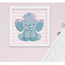 Ver imagem 2 de Quadro Bebê Infantil Menina Safari Kit 4 Peças