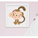 Ver imagem 4 de Quadro Bebê Infantil Menina Safari Kit 4 Peças