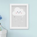 Ver imagem 3 de Quadro Infantil Bebê Menino Balão Nuvem Carrinho Kit 6 Peças