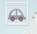 Ver imagem 7 de Quadro Infantil Bebê Menino Balão Nuvem Carrinho Kit 6 Peças