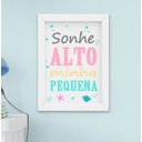Ver imagem 5 de Quadro Infantil Bebê Menina Sereia Fundo do Mar Kit 4 Peças