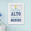 Ver imagem 4 de Quadro Infantil Menino Futebol Bola Sonhe Alto 3 Peças