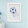 Quadro Infantil Menino Futebol Bola Sonhe Alto 3 Peças - 3