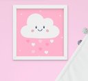 Ver imagem 2 de Quadro Infantil Bebê Menina Irmãs Nuvem Santo Anjo Kit 4 Peças