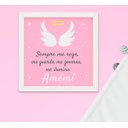 Ver imagem 3 de Quadro Infantil Bebê Menina Irmãs Nuvem Santo Anjo Kit 4 Peças