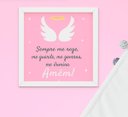Ver imagem 3 de Quadro Infantil Bebê Menina Irmãs Nuvem Santo Anjo Kit 4 Peças
