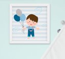 Ver imagem 3 de Quadro Infantil Bebê Menina Menino Irmãos Kit 4 Peças