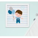 Ver imagem 3 de Quadro Infantil Bebê Menina Menino Irmãos Kit 4 Peças