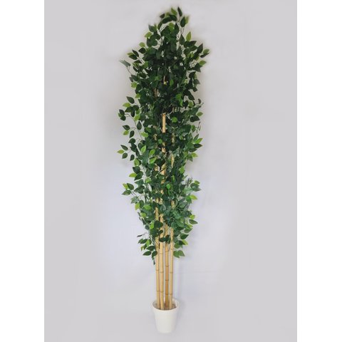 Planta Árvore Artificial Real Toque Bambu 2,18M