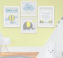 Ver imagem 1 de Quadro Infantil Menino Elefante Antes Tínhamos Um ao Outro Kit 4 Peças