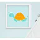 Ver imagem 5 de Quadro Bebê Infantil Menino Fundo do Mar Kit 4 Peças