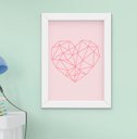 Ver imagem 4 de Kit Quadro Infantil Bebê Menina Floral Borboleta Coração 3 Peças