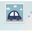 Ver imagem 4 de Quadrinho Infantil Bebê Menino Balão Carrinho Santo Anjo Kit 4 Peças