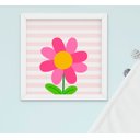 Ver imagem 3 de Quadro Infantil Quarto Bebê Menina Passarinho Jardim Flores Kit 4 Peças