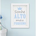 Ver imagem 4 de Quadro Infantil Bebê Menino Santo Anjo Sonhe Alto Kit 4 Peças