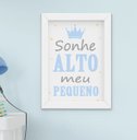 Ver imagem 4 de Quadro Infantil Bebê Menino Santo Anjo Sonhe Alto Kit 4 Peças