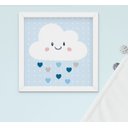 Ver imagem 3 de Quadro Infantil Bebê Menino Elefante Nuvem Balão Kit 4 Peças
