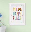 Ver imagem 5 de Quadro Infantil Bebê Menino Menina Alfabeto Arco-íris Kit 4 Peças