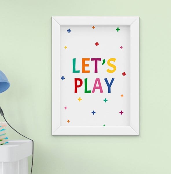 Quadro Infantil Bebê Menino Menina Alfabeto Arco-íris Kit 4 Peças - 4