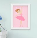 Ver imagem 4 de Quadro Decorativo Infantil Menina Bailarina Cisne Kit 3 Peças