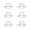 Ver imagem 2 de Conjunto de 6 Xícaras Pequenas 75ml Com Pires Soleil White