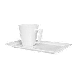 Aparelho de Jantar e Chá 30 Peças Retangular White - 7