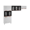 Ver imagem 5 de Cozinha Compacta Mirage New 3 Peças (2 Armários + 1 Paneleiro) Cpt115 Branco/preto - Telasul