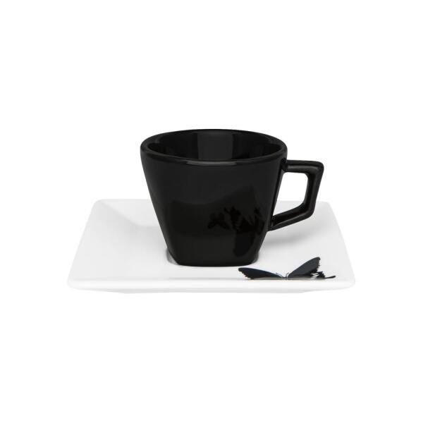 Aparelho de Jantar Chá e Café 42 Peças Oxford Tatoo Black - 6