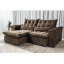 Ver imagem 2 de Sofá Retrátil e Reclinável Ipanema 1,50m em Tecido Veludo C/pillow Nos Braços - Montagem Inclusa:mar