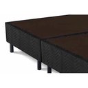 Ver imagem 5 de Cama Box Base Universal Casal Suede Black (138 (2 vol 69x188x20)) - Costa Rica