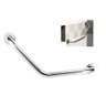 Barra de Apoio Alça Angular Inox 20x20 Idoso Cadeirante Segurança Banheiro Vaso Chuveiro Box - 1
