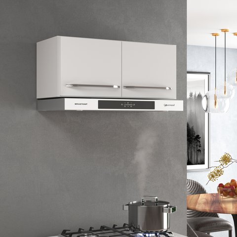 Armário Aéreo Modulado para Geladeira Fidelitá Viena 70cm 2 Portas