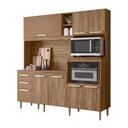 Ver imagem 1 de Kit Cozinha Andy com Tampo e Forro Carvalho Nature/Ripado Madeira