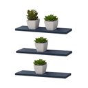 Ver imagem 1 de Kit 3 Prateleiras 40 x 20cm azul Suporte Invisível