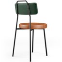 Ver imagem 7 de Cadeira Decorativa Estofada Sala Jantar Barcelona L02 Facto Verde Musgo Couríssimo Camel - Lyam Lyam