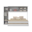 Ver imagem 5 de Bicama Menina com Guarda-Roupa 3 Portas para Colchão 78/88x188cm Pulse Multimóveis MP4848 Branco